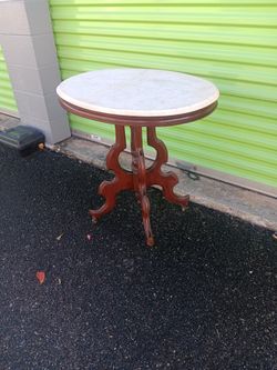 Victorian Marble Top Table 