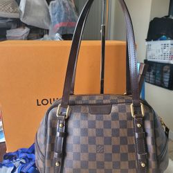 Authentic Louis Vuitton Damier Ebene Rivington PM Size Handbag-USED (PRE-LOVED)