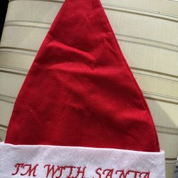 I’m With Santa Hat