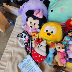 Toys,plush Disney And Misc Animals. Princess Dresses And Books Age 2-8