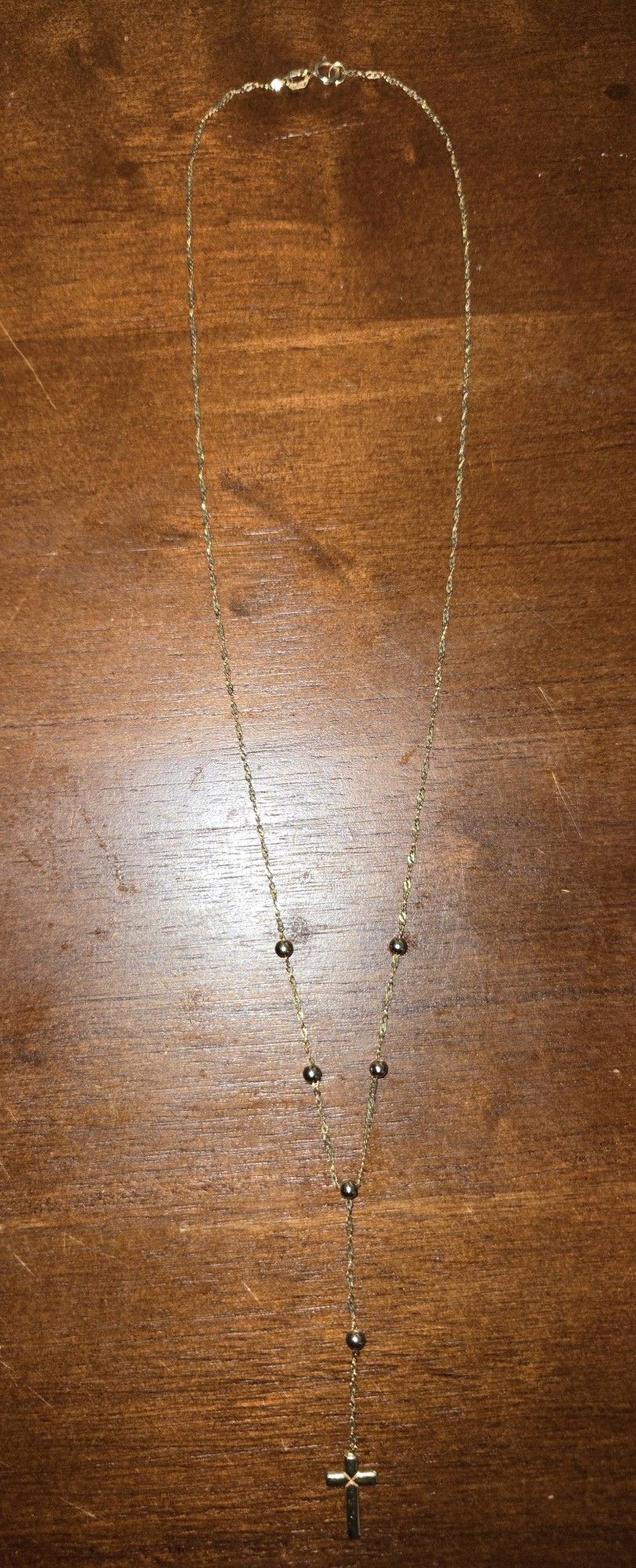 Gold Cross And Chain