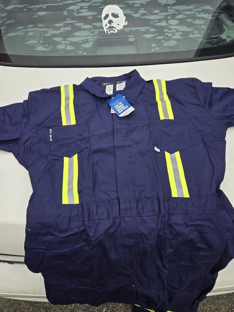 Neese Radians Flame Resistant Cotton Coverall With Chest Pockets 4xl