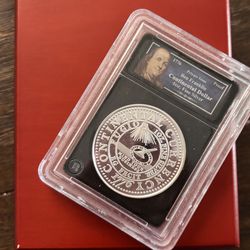 Ben Franklin Continental Dollar Silver Proof.
