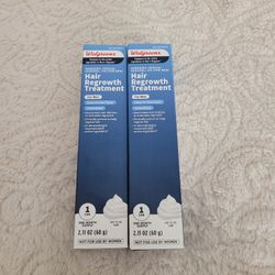 Walgreens Minoxidil 5% Mens Hair Regrowth Foam 2 Month Supply