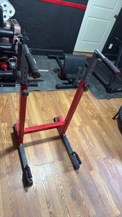 Red and Black Dip Station Stand