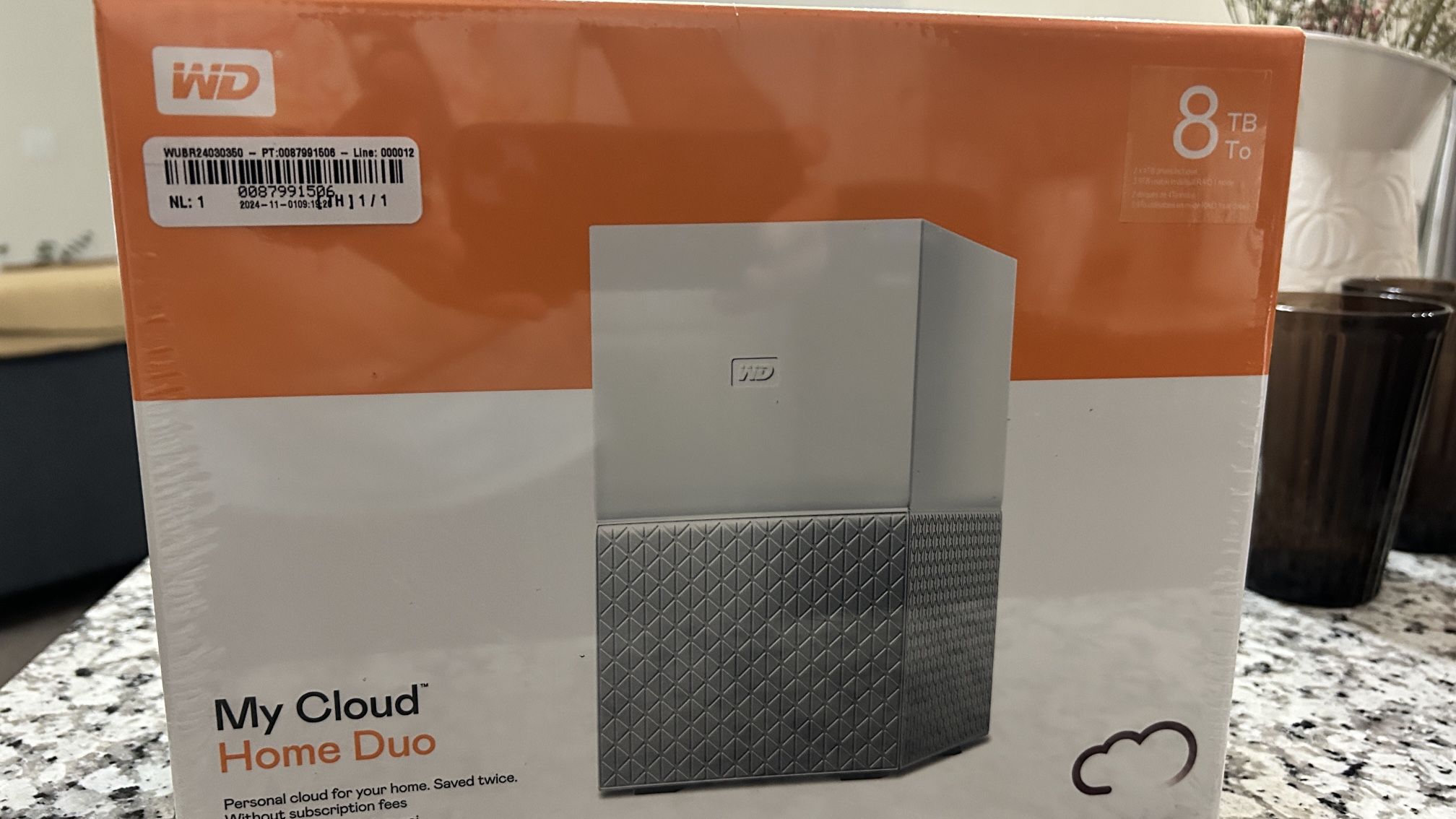 Brand new My Cloud Home Duo 8TB, WD. (Box Never Open)