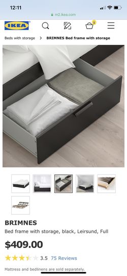 Ikea Brimnes Storage Bed 4 Drawers, Brimnes Queen Bed With Storage Drawers