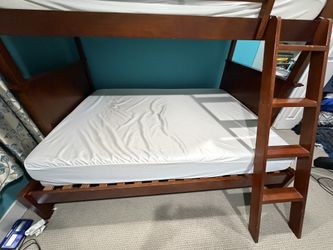 Bunk Bed with Mattresses and others – Full & Twin