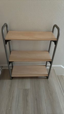 Wooden shelves