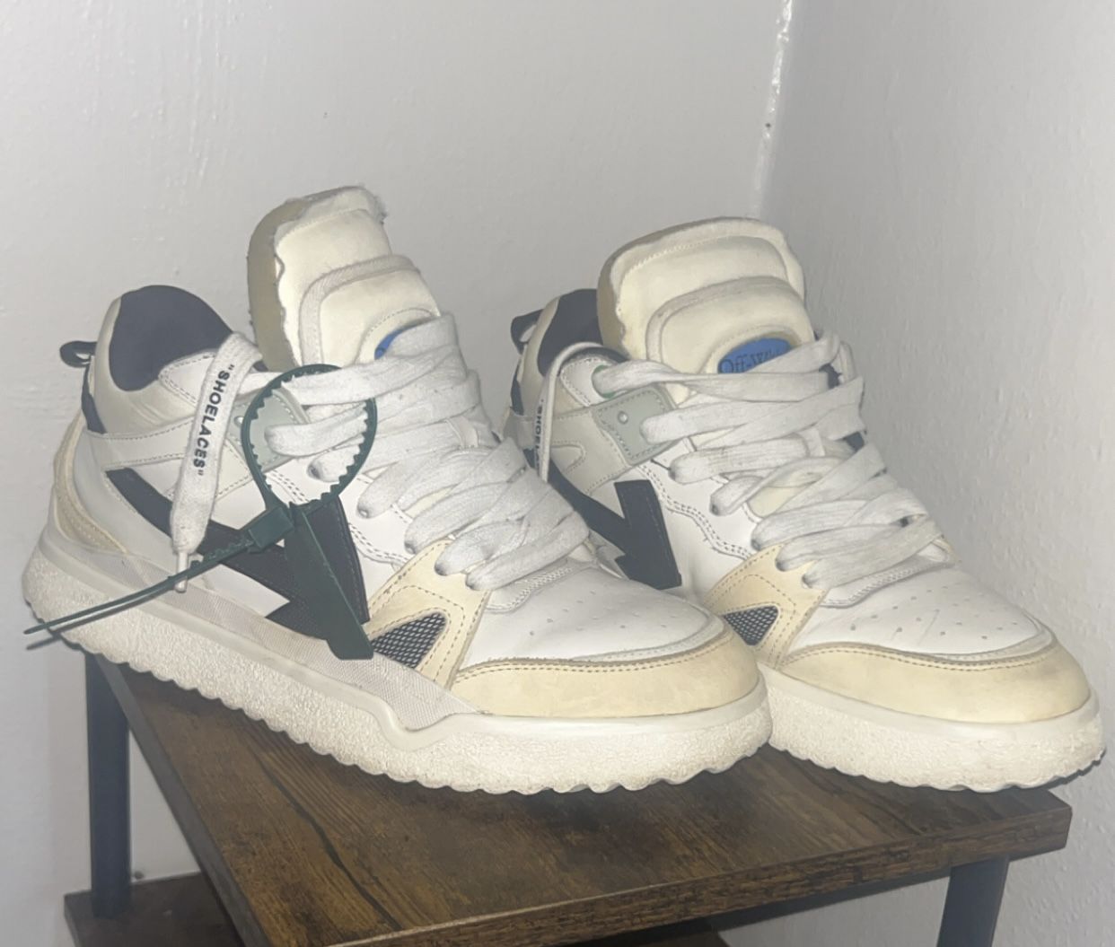 Off White Sponge Sneakers