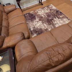 Genuine Leather Couch Set