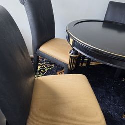 Round Black Table