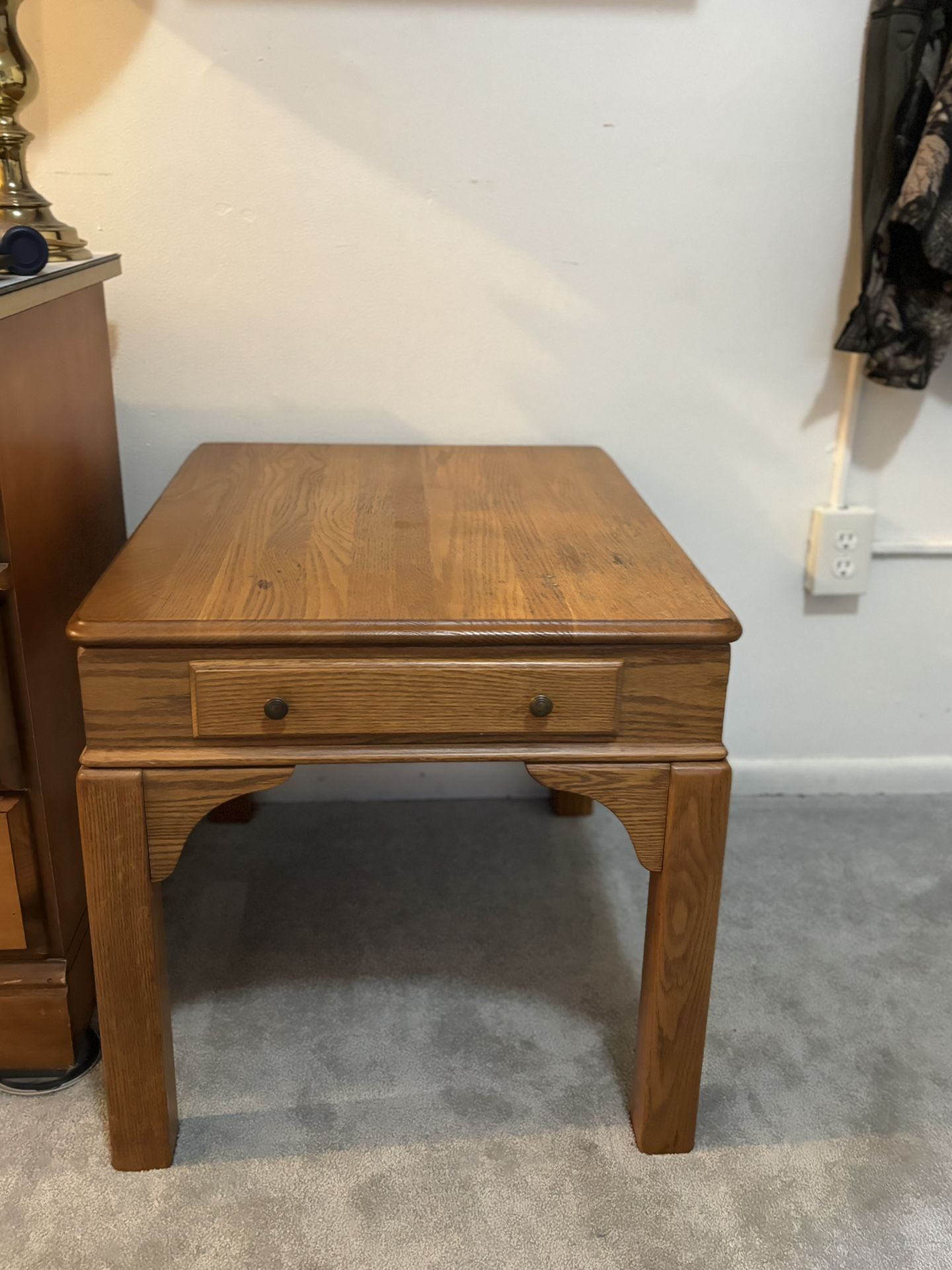 Oak End Table