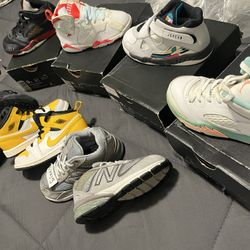 Kids Size 9c ((In Very Good Condition)) Jordan’s, New Balance, Air Force 1s $50, $55, $60  Each ((Any 3 Pairs $145.00