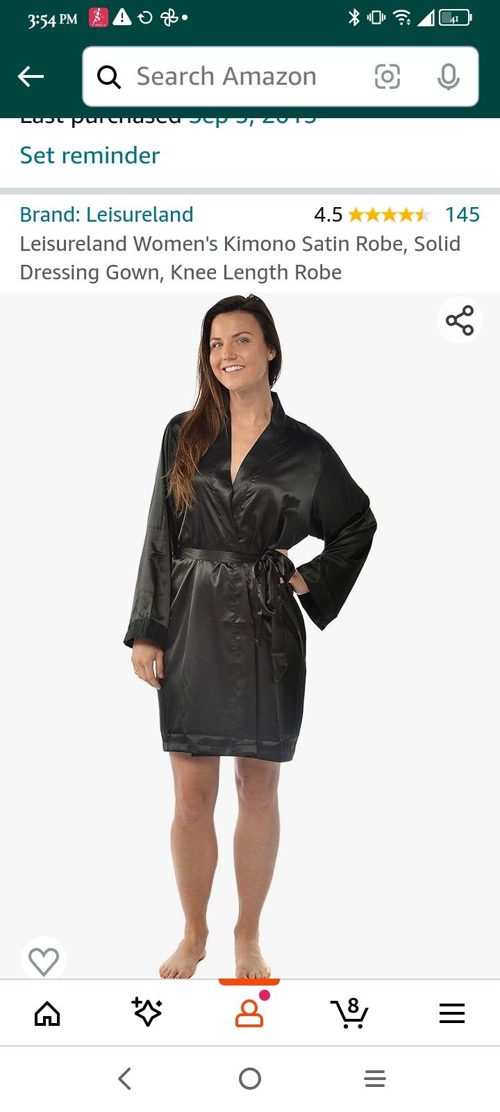 Satin Charmeuse Kimono Robe