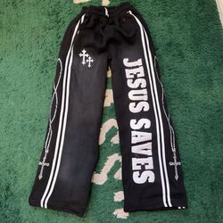 Crowned Saints Jesus Saves sweatpants