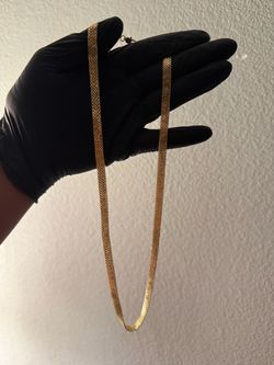 18k Flat Mesh Chain 12 grams 24 inch