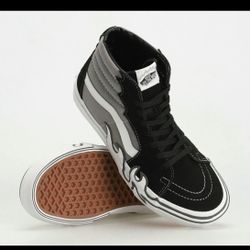 Vans Sk8 Hi Grey/black Fire Size 10.5 Men