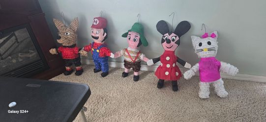 Set of 5 Character Piñatas