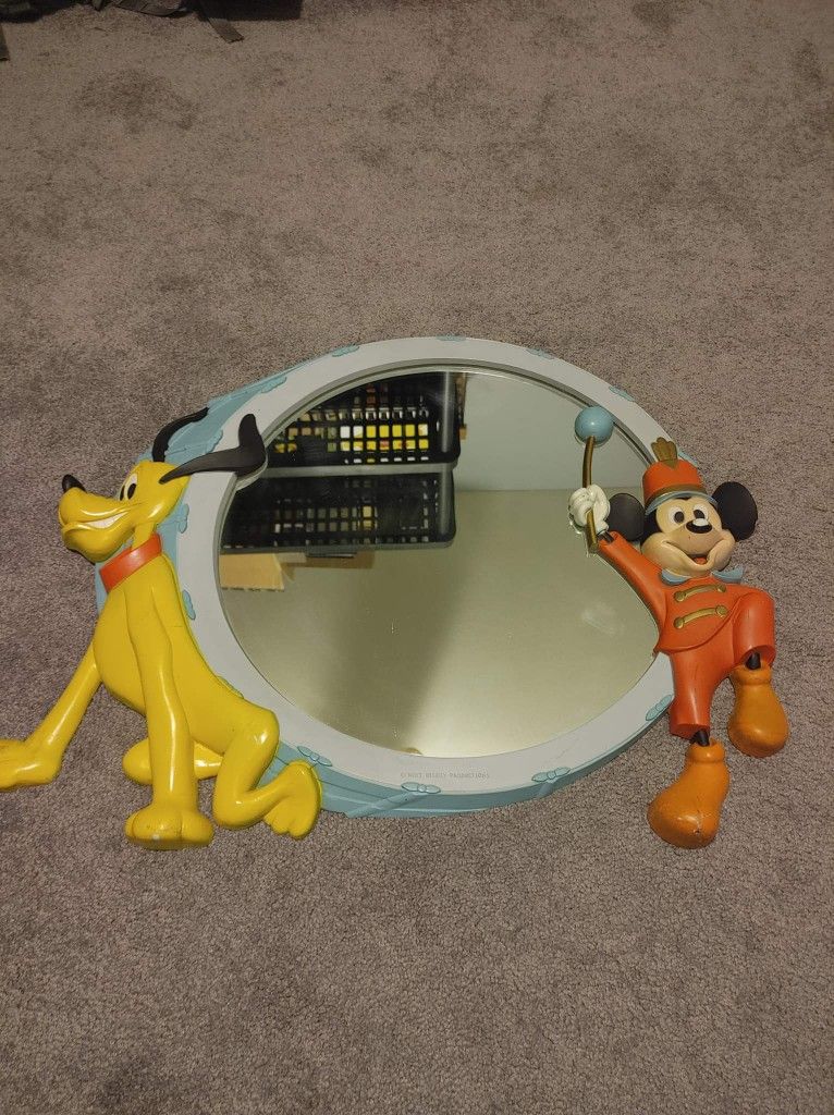 Vintage Walt Disney Mirror and Dolls