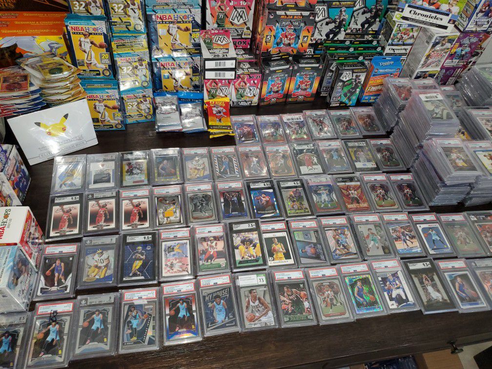 For Sale Sports Cards Factory Sealed Boxes, Singles, Packs, And Graded Slabs Available  