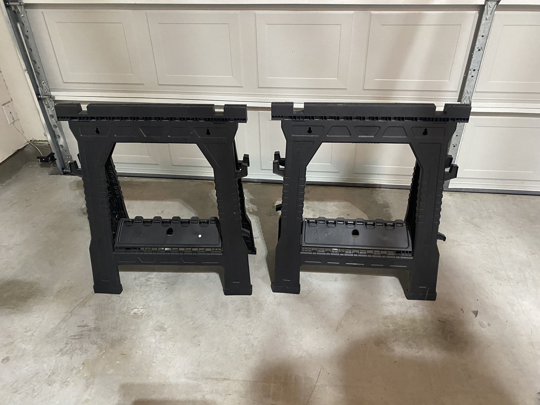 Folding Sawhorses- 2 Of Them
