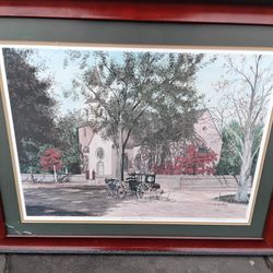 Nancy Hulshizer Bruton Parish Church Signed Limited Edition Print Very Rare!