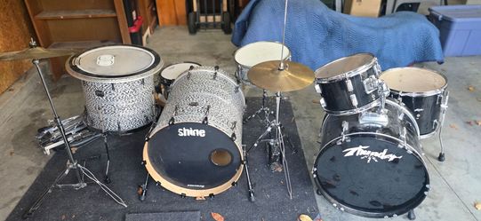 2 DRUM SETS + CYMBALS + HARDWARE – $250 OBO