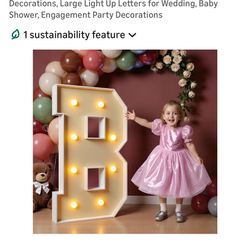 BABY Marquee Letters 