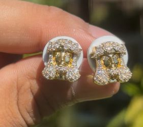 God Jesus Moissanite Earrings PASS DIAMOND TESTER jewelry joyeria aretes
