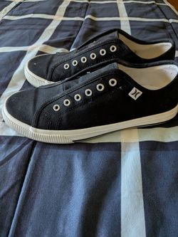 Hurley Black Canvas Slip-On Sneakers for women