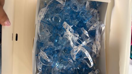 Blue pacifiers