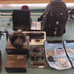 Bundle Of Filmmakers Accessories With Panasonic Lumix GH5 Mirrorless DSLR Camera 