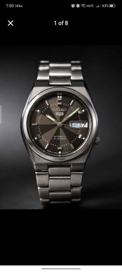 Seiko 5 Automatic 21 Jewels  Mens 37mm mechanical watch 7s26