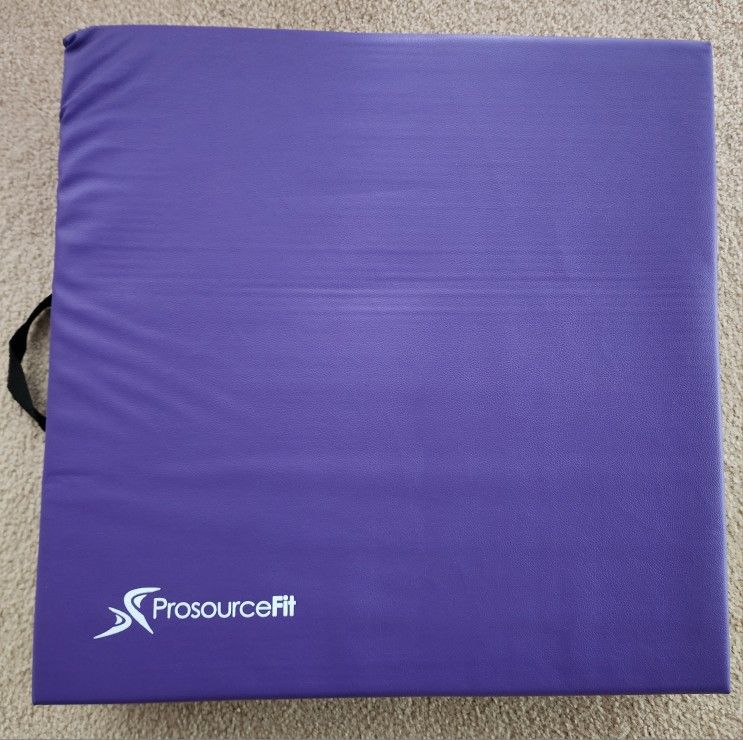 Tri-Fold Folding Thick Exercise Mat 6’x2’ with Carrying Handles for Tumbling, MMA, Martial Arts, Gym