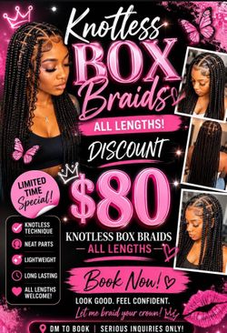 Knotless braids