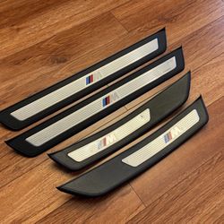 OEM 2011-2016 BMW F10 Front Rear  /M Door Sill Scuff Plate Set 528i 535i 550i