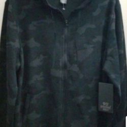 90'S DEGREE BY REFLEX MEN'S FULL ZIPPER HOODIE SWEATER SIZE LARGE BLACK CAMOUFLAGE BRAND NEW WITH TAGS CHECK OUT THE REST OF MY OFFERS.