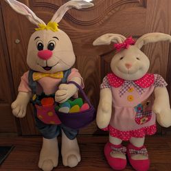 Set of 2 Easter Bunny 24in home decor