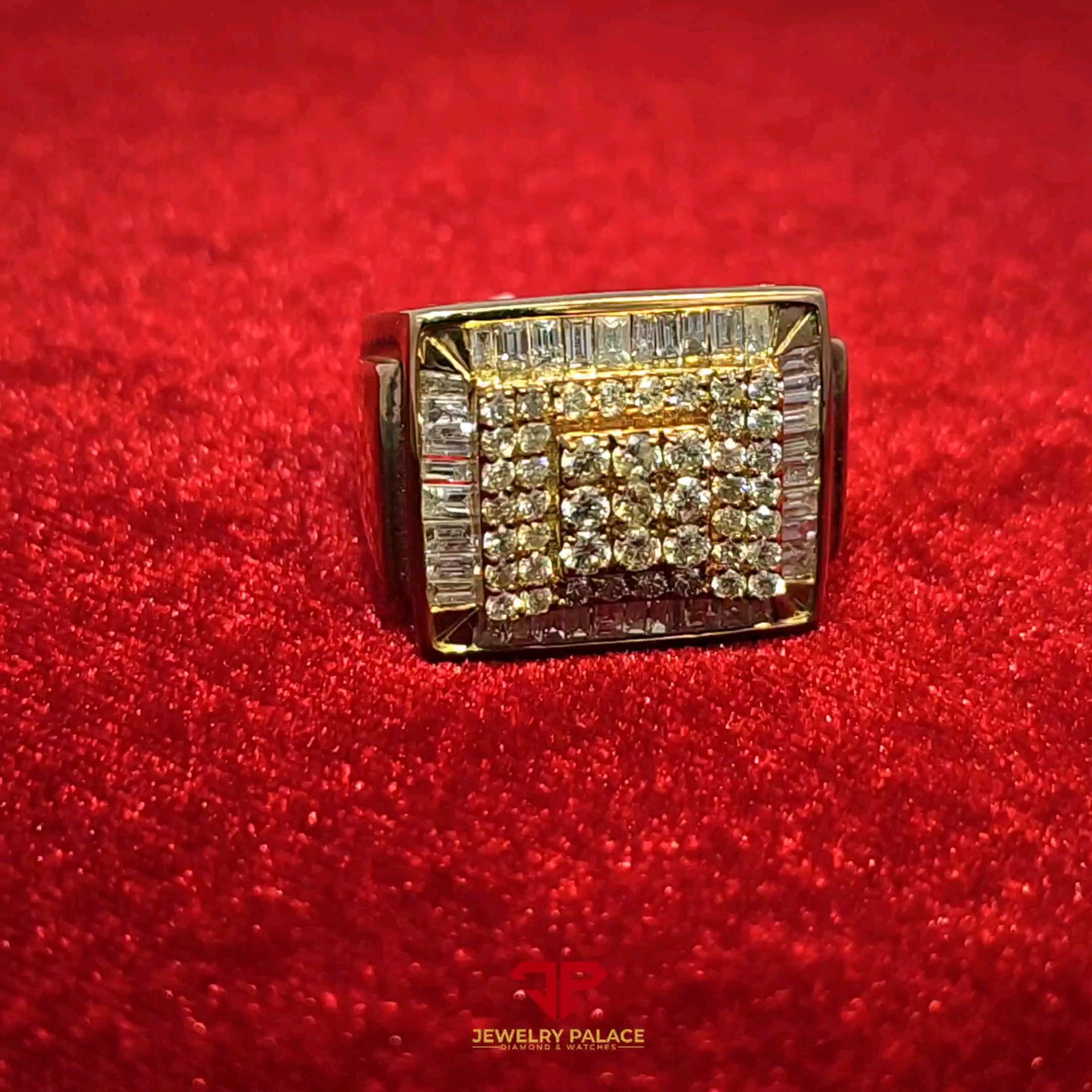 Fancy Men's 10K with 2.03 CTW Diamond Ring