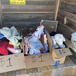 Lots Of Baby And Kid Clothes And Shoes