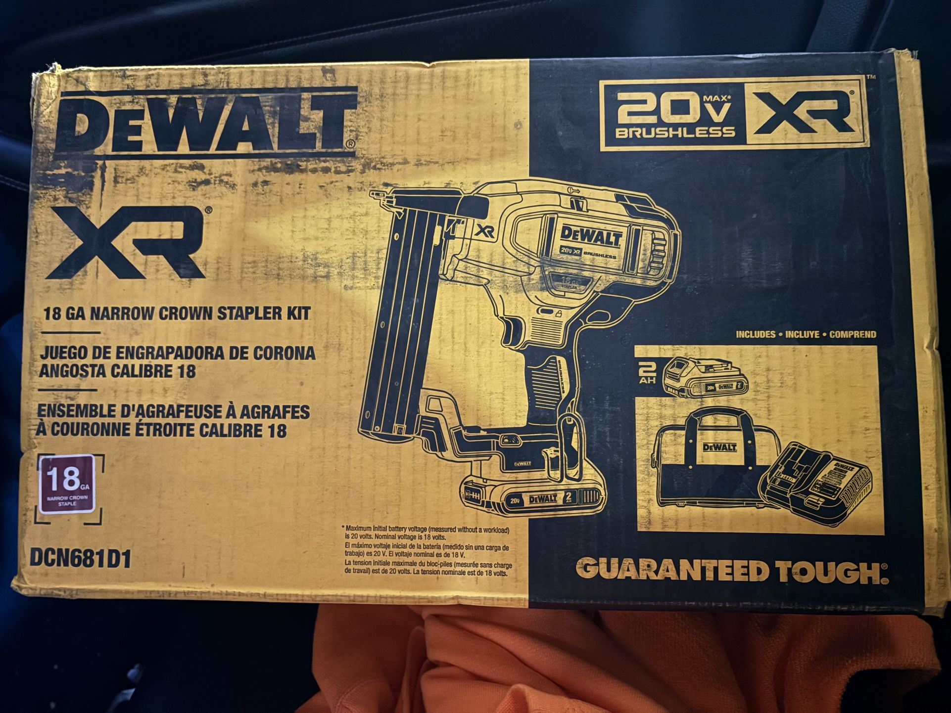 18 GA Narrow Crown Stapler Kit 20v Credit