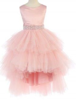 JoyKids USA Gorgeous Girls Hi-lo Tutu Dress with Satin Sleeveless Top - Size 4T