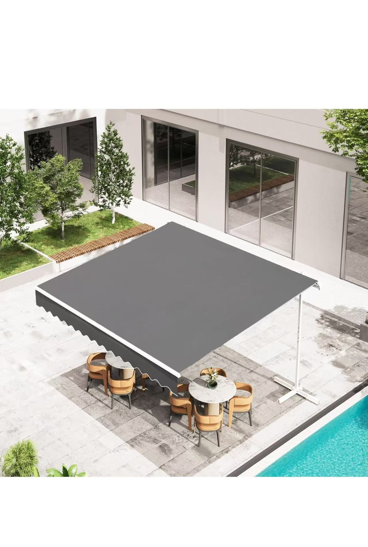 Free standing patio awning $120