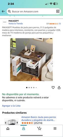 Dog Crate Furniture, Dog Crate for Small to Large Dogs with Storage Cabinet and Feeder, Dog Kennel Furniture with Double Doors for Small/Medi