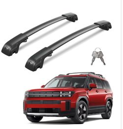 300lbs Lockable Roof Rack Cross Bars Compatible With 2024 2025 2026 Hyundai Santa Fe