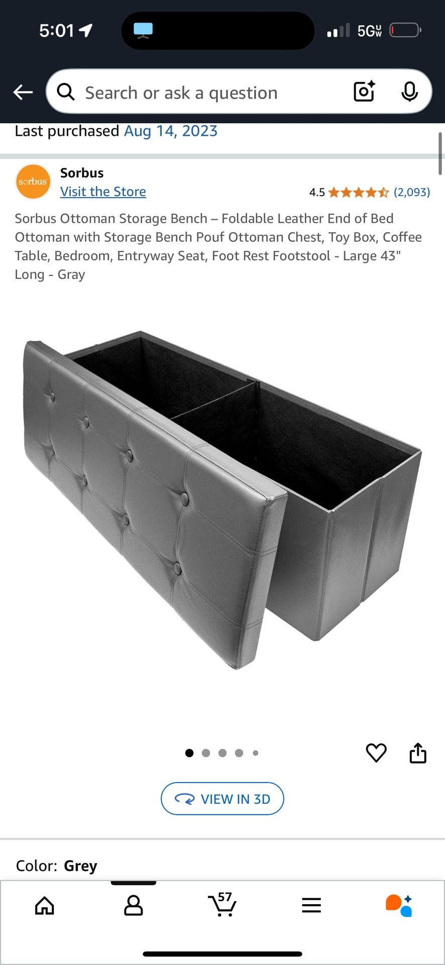 Ottoman Storage Bench