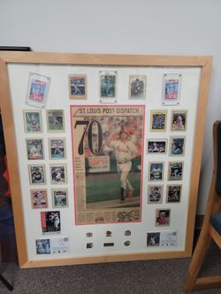 Mark McGuire Card & Memorabilia Display