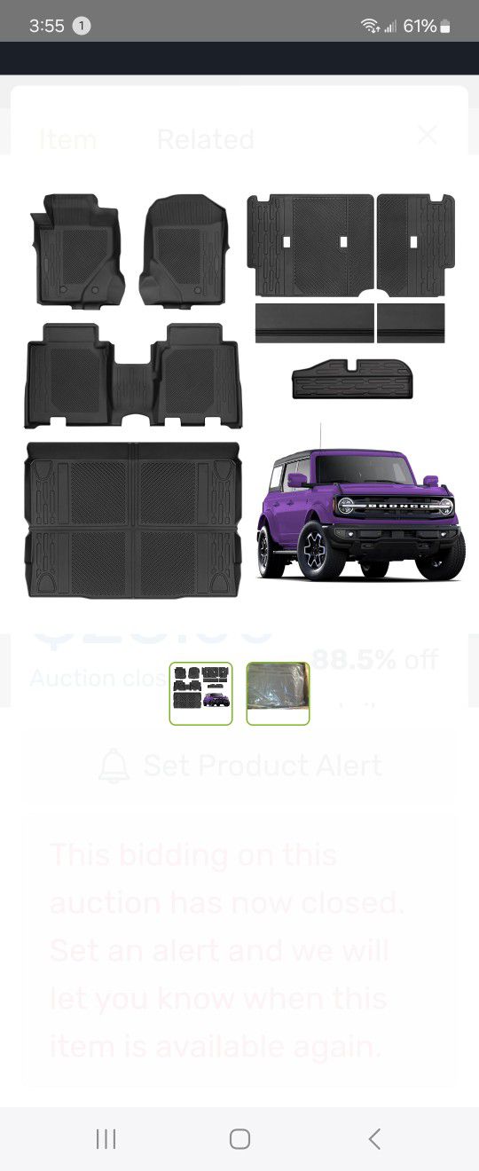 All Weather Floor Mats (Ford Bronco)