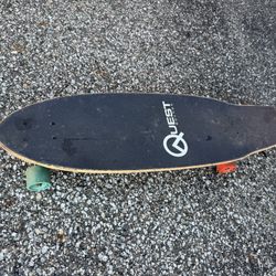 Vintage 31 Quest Longboard Quest Boards, Rainbow Stripes